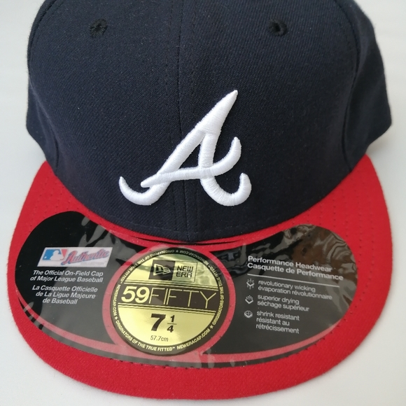 Atlanta Braves Y2K New Era Hat 7 1/4 - Picture 3 of 11